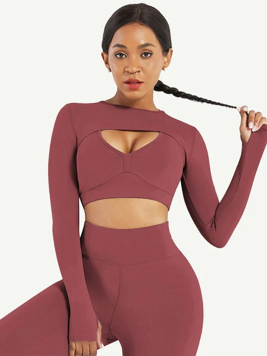 3 Piece Yoga Set Seamless Women Gym Sport Suit Gym Set