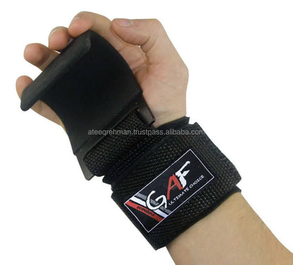 GAF Fitness Gym Metal Lifting Hooks Best Power Neoprene Hook for Men Women Steel Pull up Bar Support Gym Straps Hooks